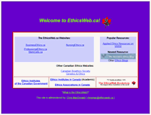 Tablet Screenshot of ethicsweb.ca