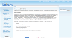 Desktop Screenshot of ethicsweb.eu