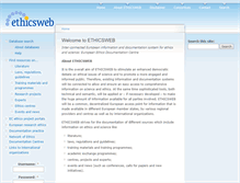 Tablet Screenshot of ethicsweb.eu